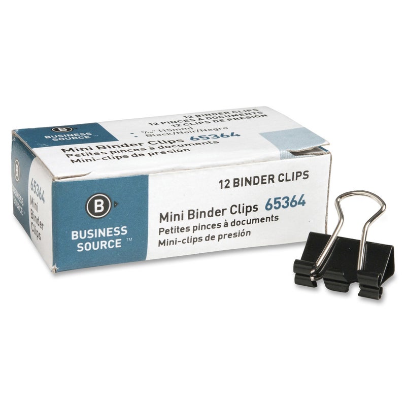 Business Source Fold-Back Binder Clips, Mini (65364BX) - Image 2